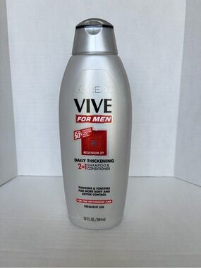 L’Oréal Vive for Men Daily Thickening 2 in 1 Shampoo Discontinued 13 oz 85% Full